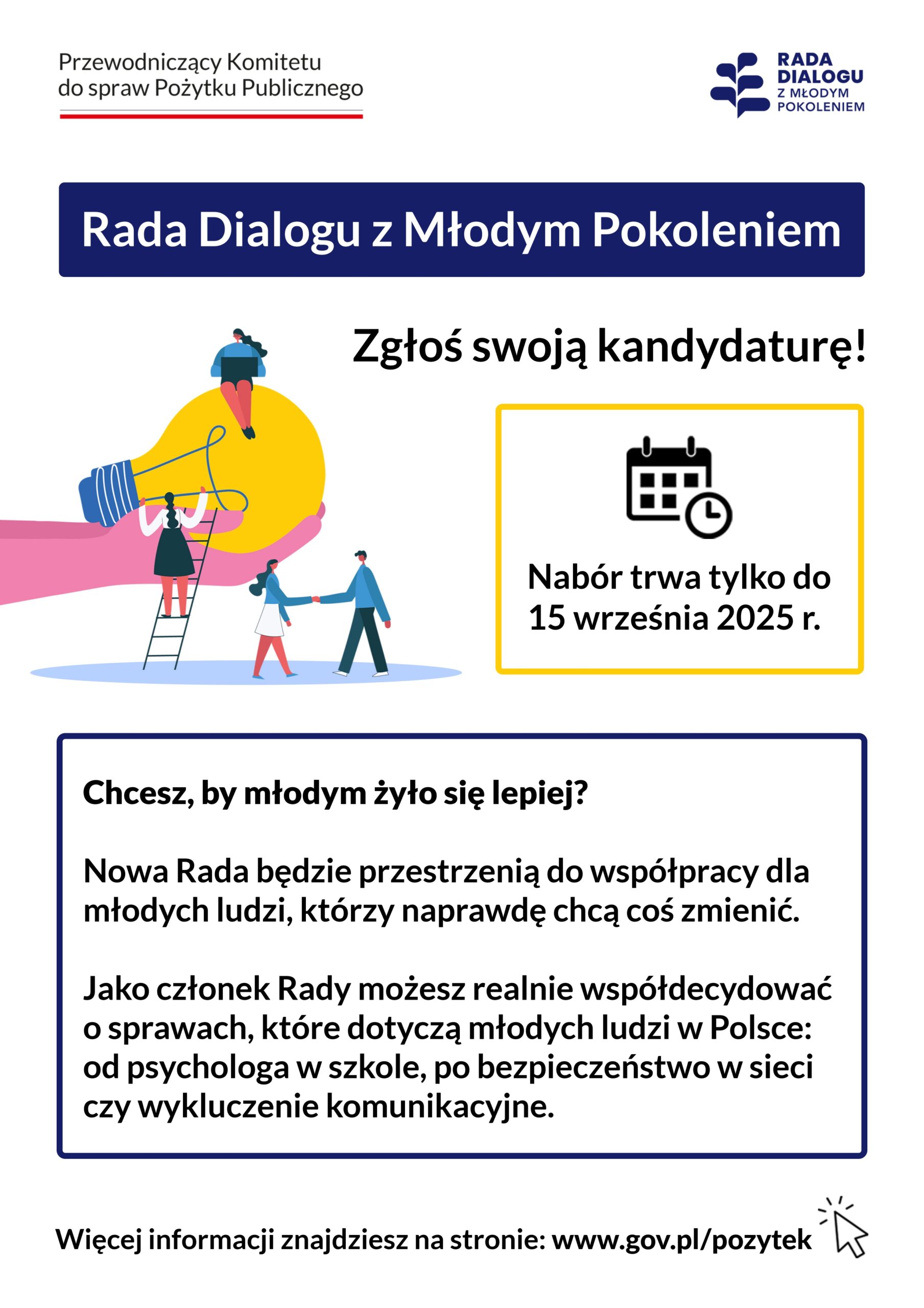 Nabór do Rady Dialogu z Młodym Pokoleniem